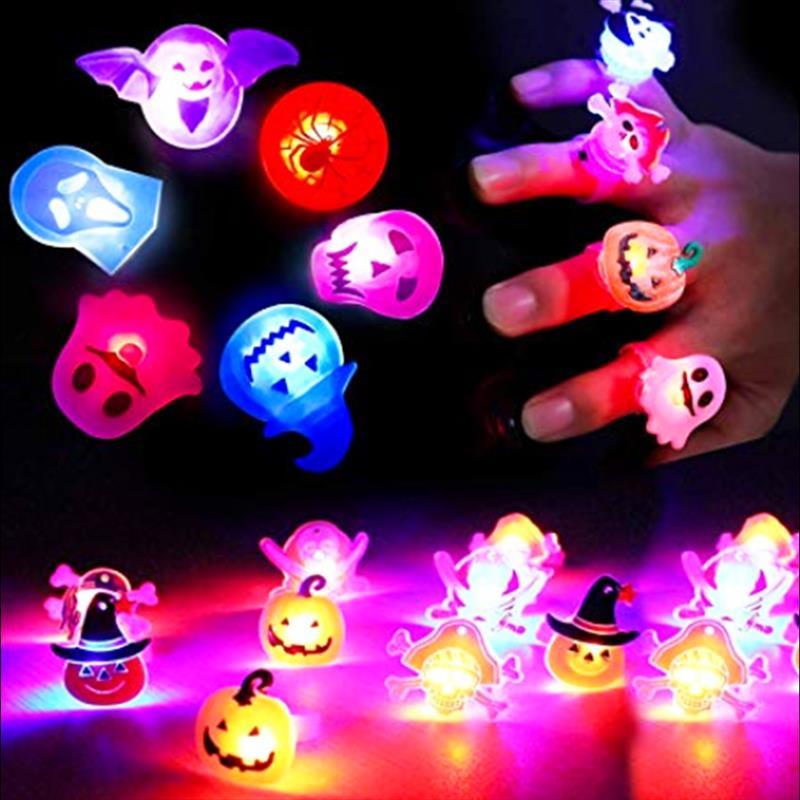 Halloween Light Up Rings for Party