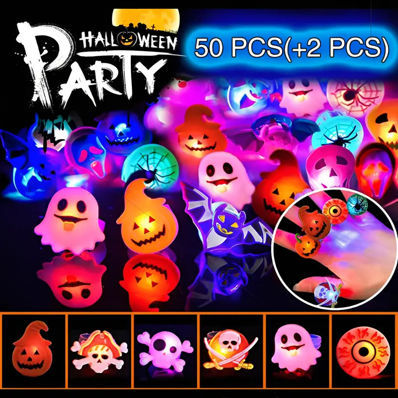 Halloween Light Up Rings for Party