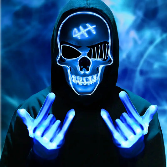 LED Halloween Glow Mask