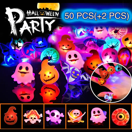 Halloween Light Up Rings for Party